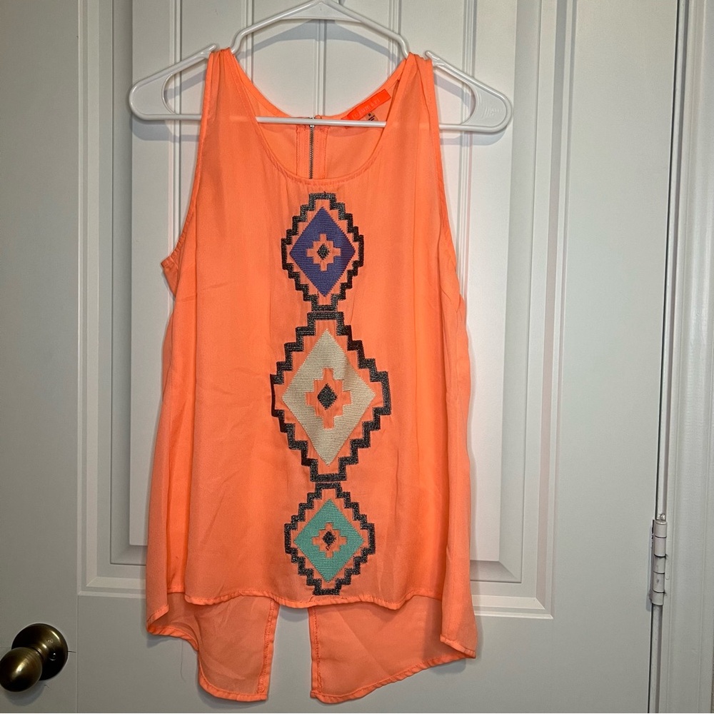 Orange tank top